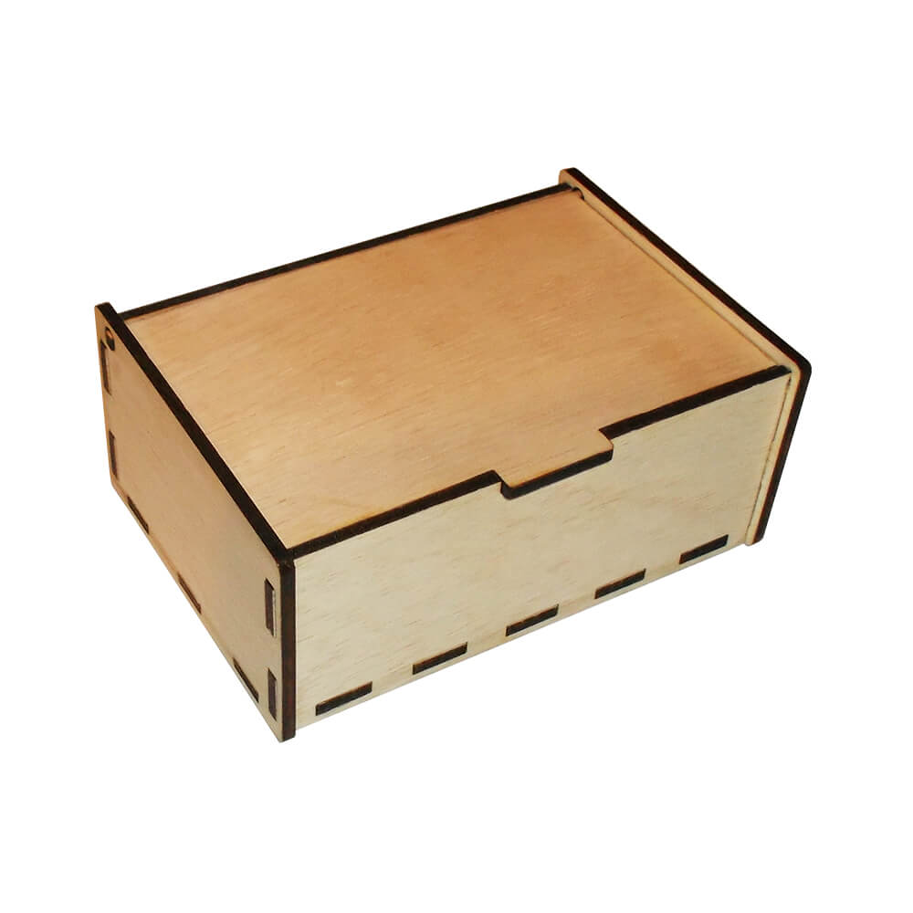 Дървена кутия за декупаж - лазерно изрязана 5 a wooden box with black trim
