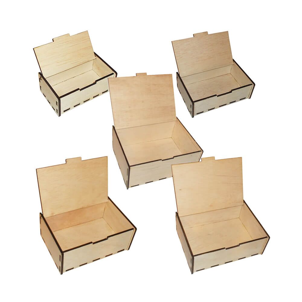 Дървена кутия за декупаж - лазерно изрязана 3 a group of wooden boxes